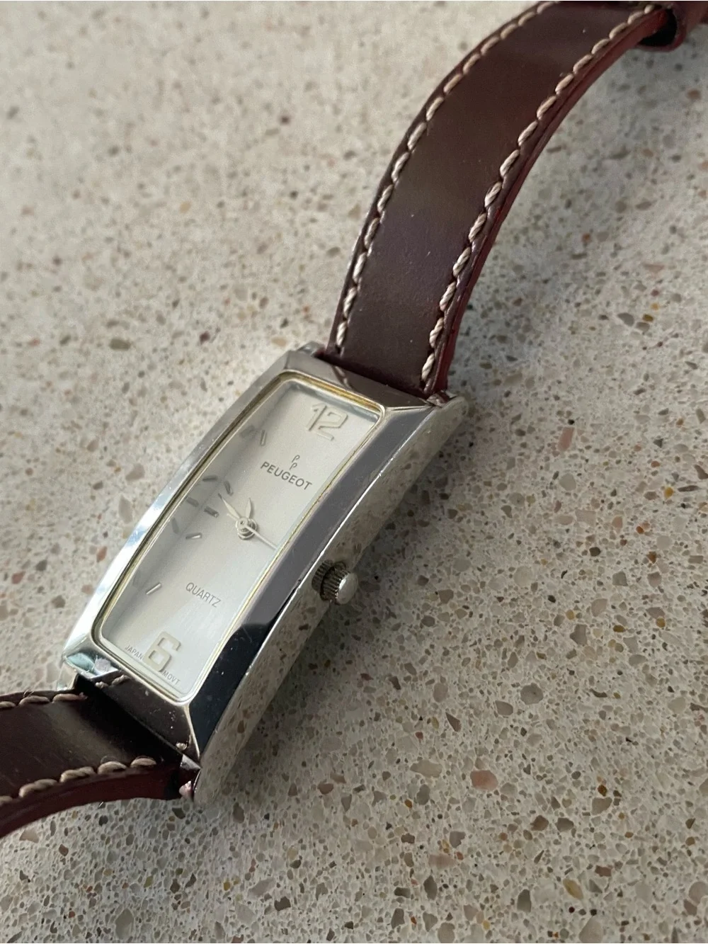 Vintage Peugeot Women’s Watch with Leather Band